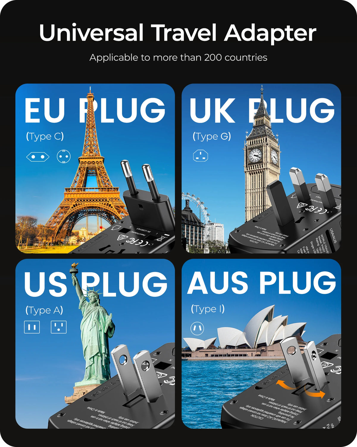 LENCENT Universal Travel  Adapter