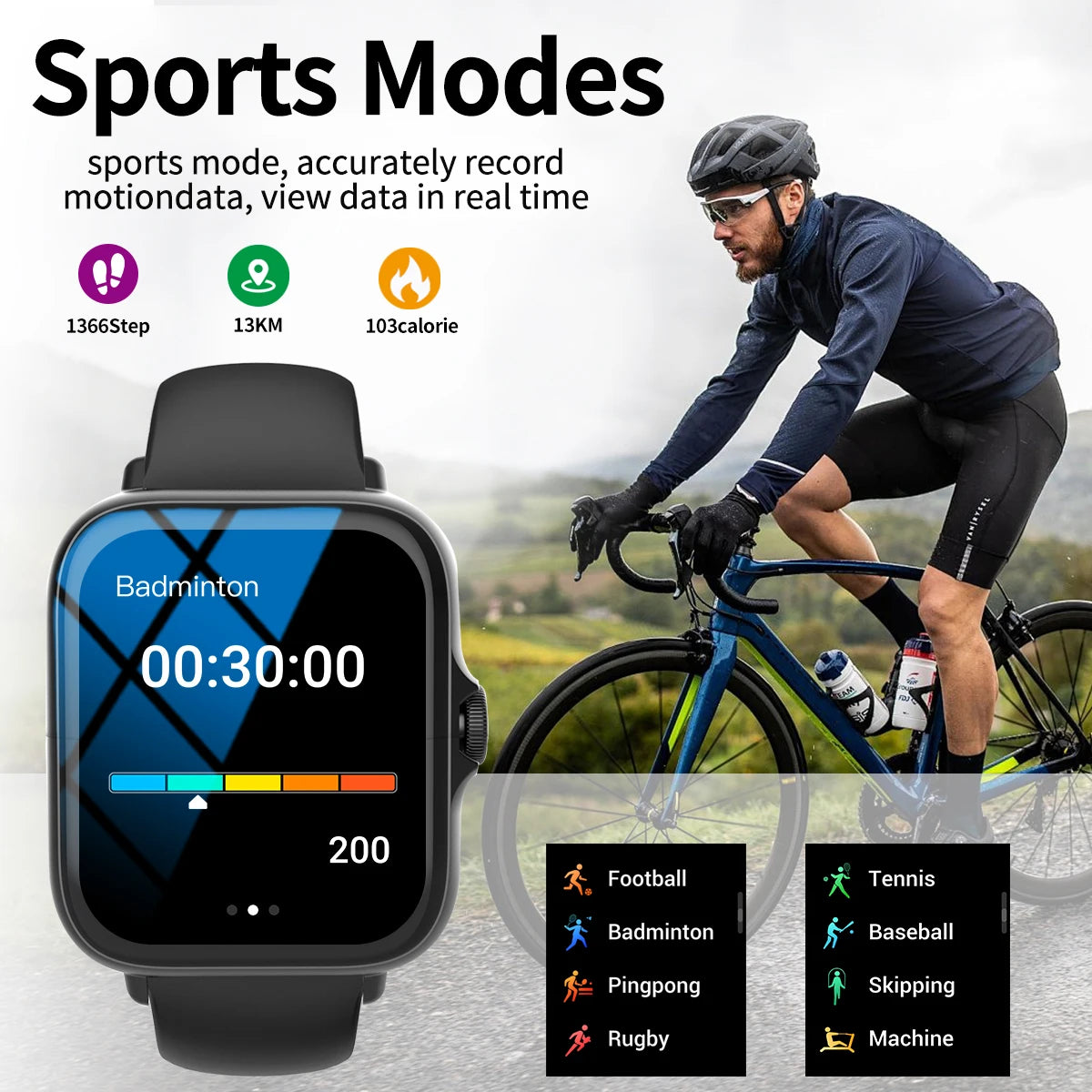 Smart watch with full touch