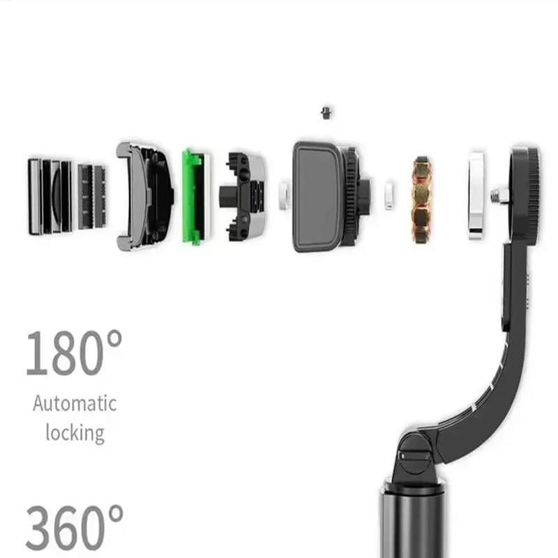 360 Rotation Following Shooting Mode Gimbal Stabilizer Selfie Stick Tripod Gimbal For iPhone Phone Smartphone Live Photography