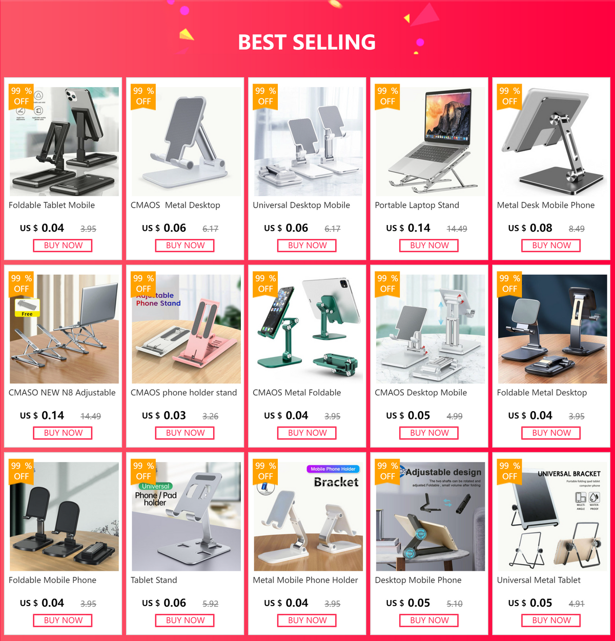 Foldable Metal Desktop Mobile