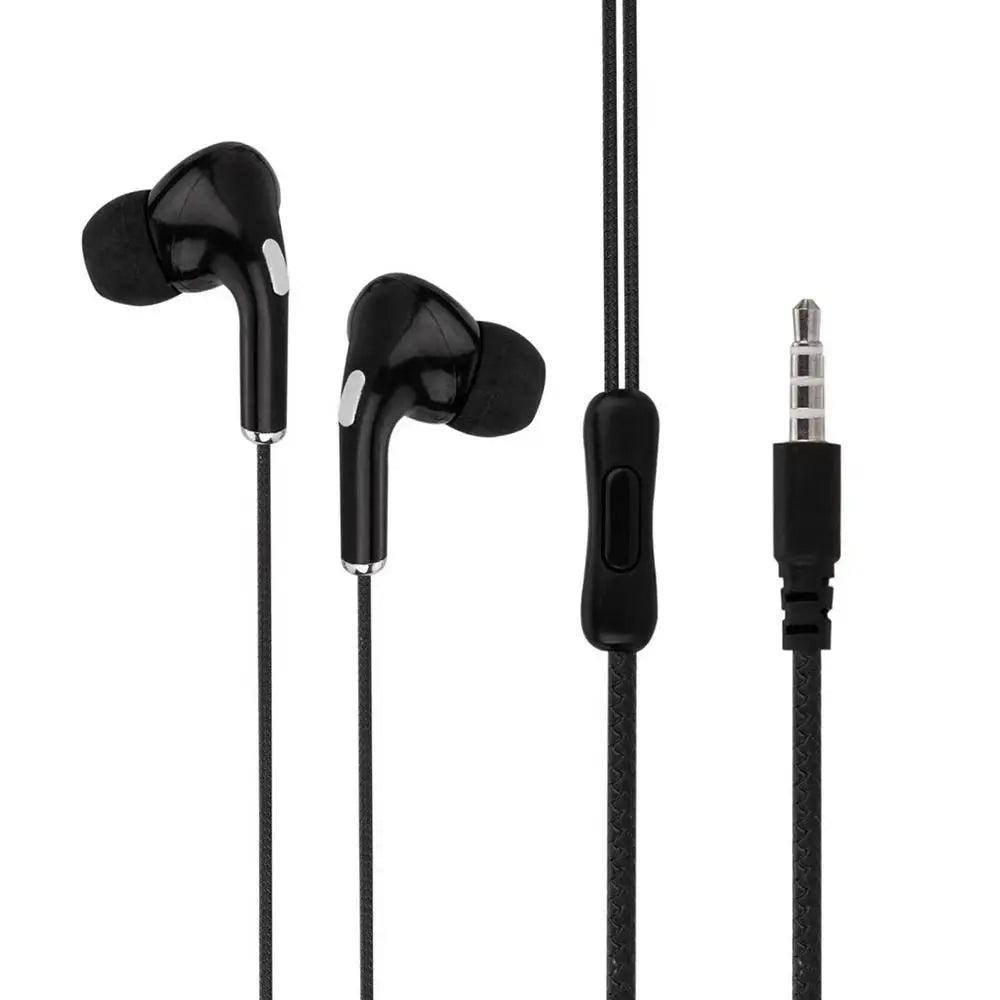 High Definition Wired Earphone 3.5mm In-Ear Control Portable Sport Wired Headset With Mic Wired Headphones For Mobile Phones