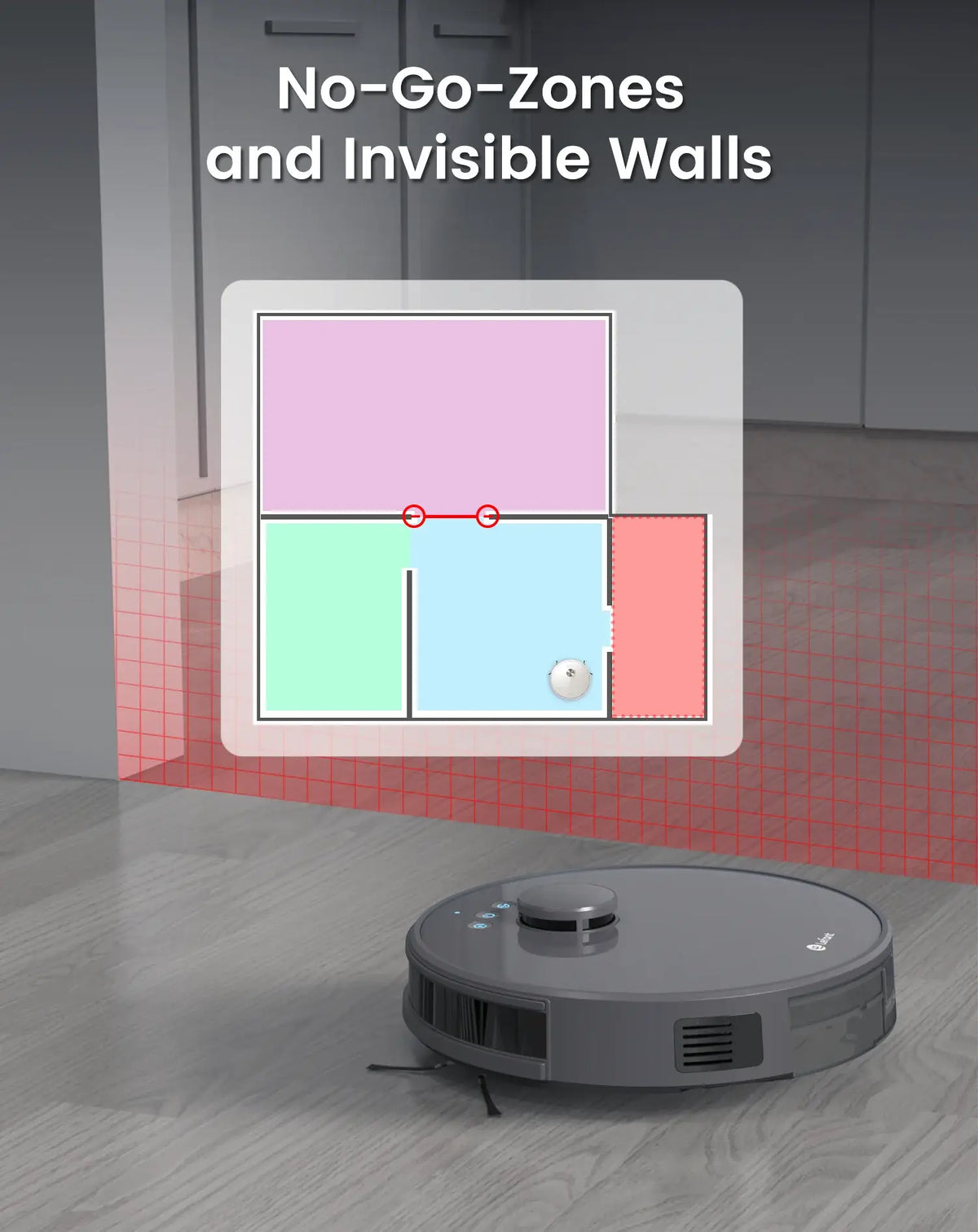 Lefant M1 Robot Vacuum Cleaner with mopping 4000Pa Suction, Lidar Navigation,WiFi/App/Alexa, Ideal for Pet Hair,Carpet
